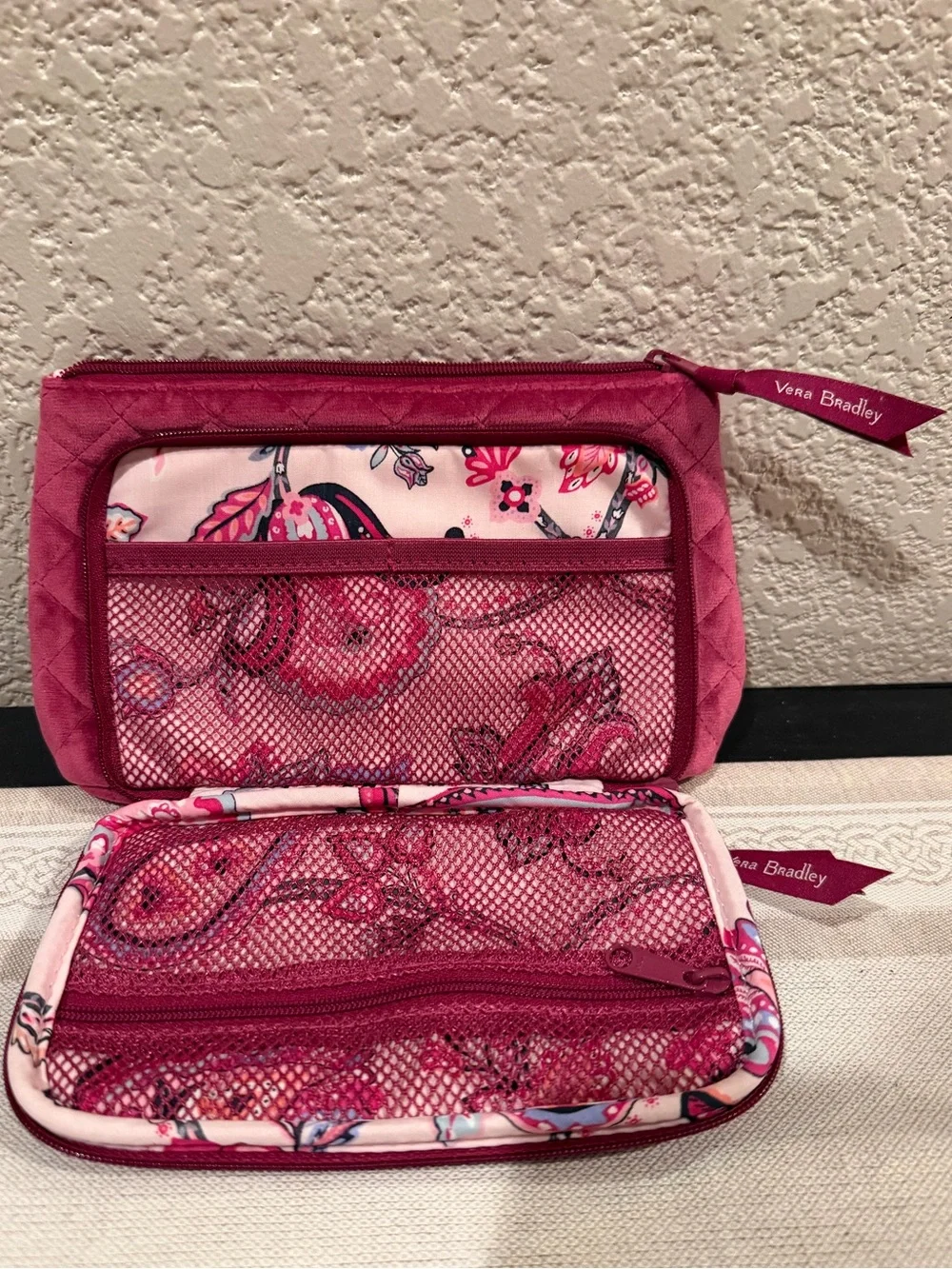 Vera Bradley Majestic Magenta Linited Edition Compact Organizer